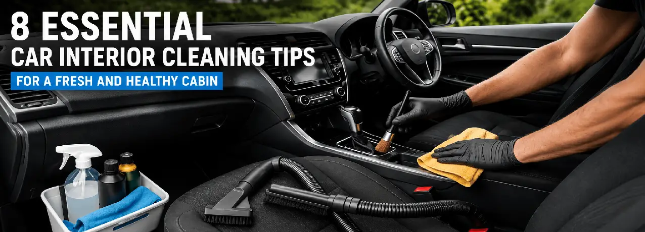 Professional car interior cleaning  